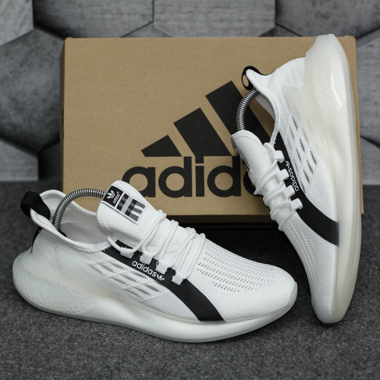 Мужские кроссовки Adidas Alphabounce Beyond White Black ALL11499 - фото 5 - id-p2072038029
