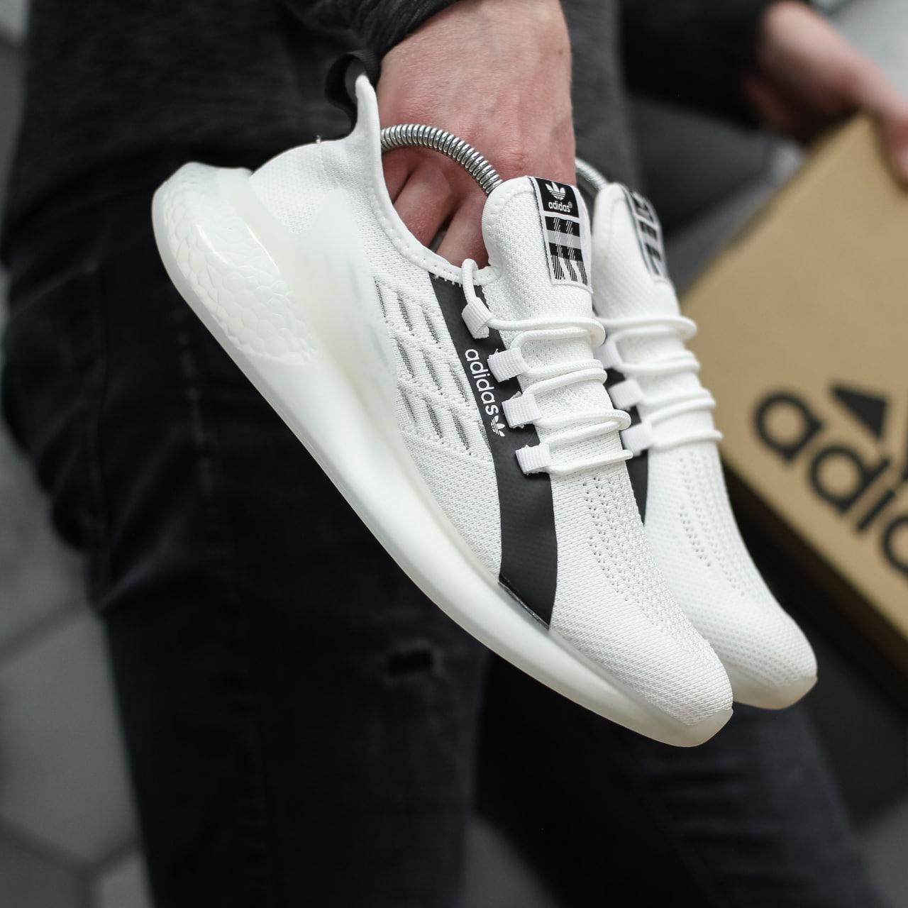 Мужские кроссовки Adidas Alphabounce Beyond White Black ALL11499 - фото 8 - id-p2072038029