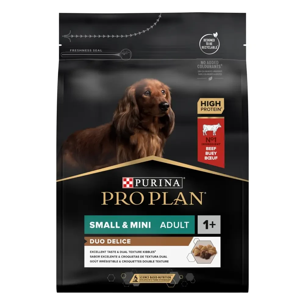 Сухий корм PRO PLAN Small&Mini Adult 1+ Duo Delice для дорослих собак дрібних порід з яловичиною 2.5 кг