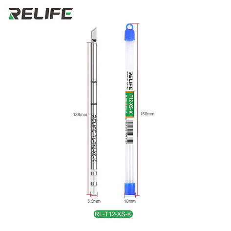 Жало паяльника RELIFE RL-T12-XS-K (сокирка), фото 1