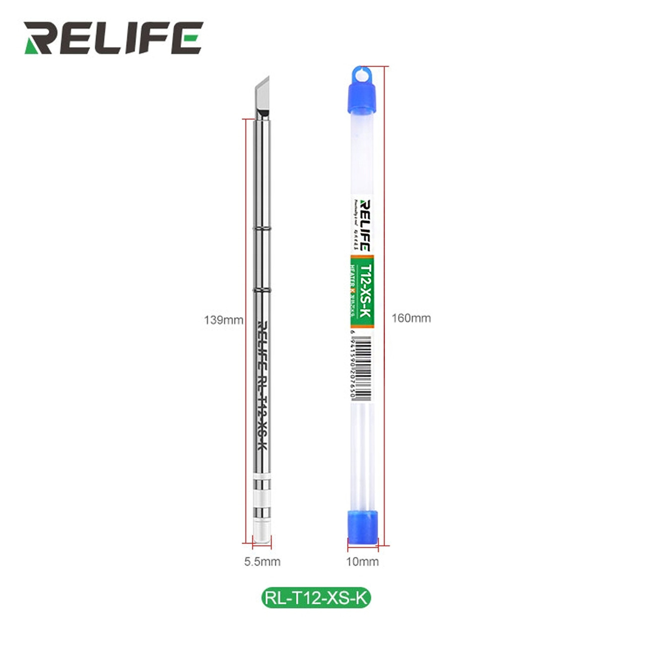 Жало паяльника RELIFE RL-T12-XS-K (сокирка)