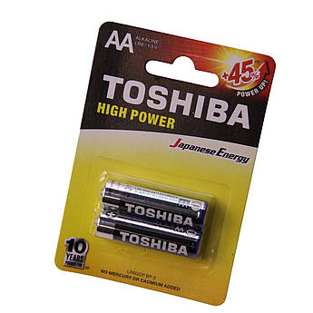 Батарейки Toshiba Alkaline LR6 лужна комплект 2 шт