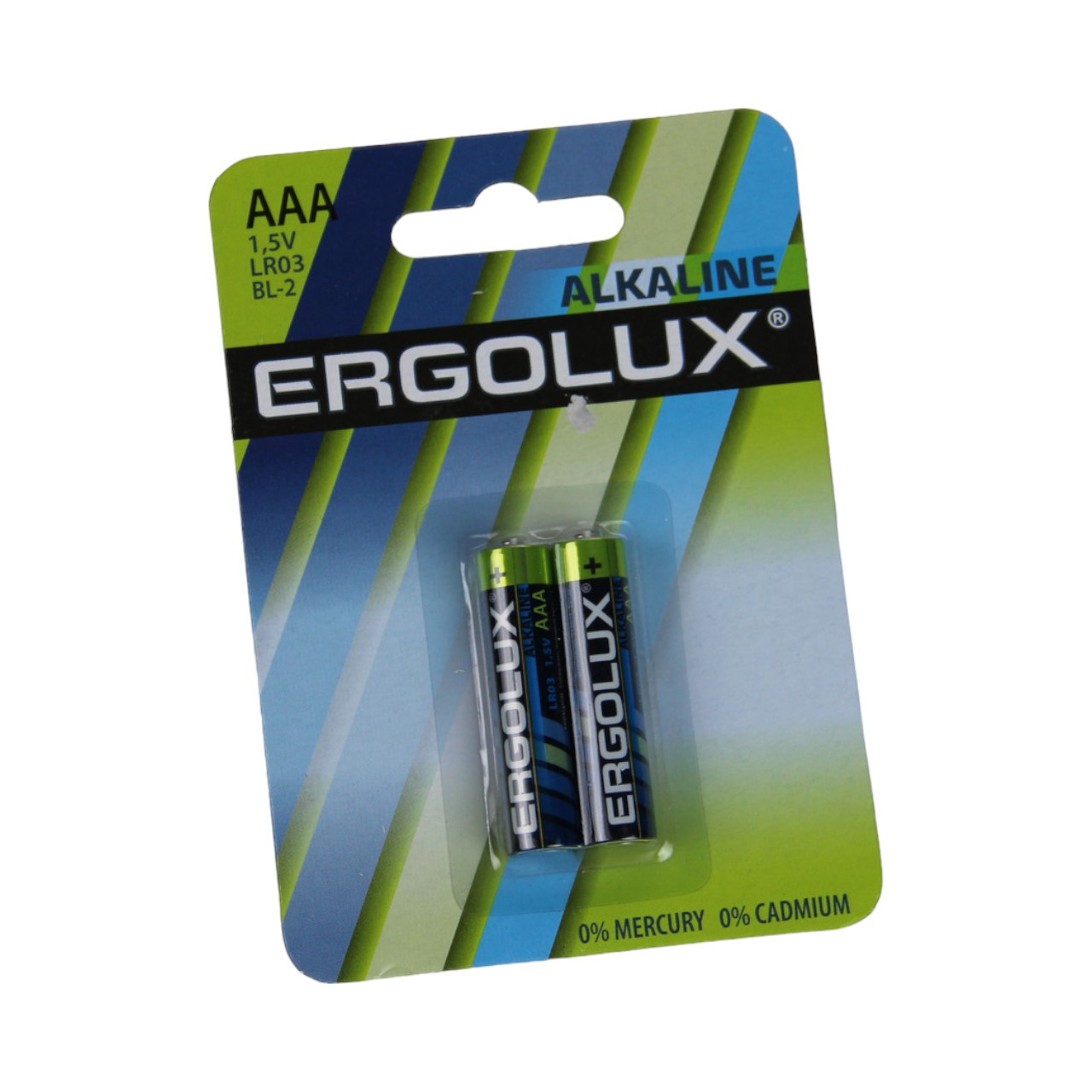 Батарейки Ergolux Alkaline LR3 лужні комплект 2 шт