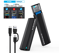 Зовнішня кишеня для M2 SSD NVMe PCIe USB 3.1 Type-C Deepfox HD2N Original, фото 6