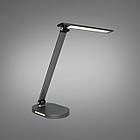 Настільна лампа світлодіодна сенсорна 6 Вт колір каркаса сірий D-6614GR, фото 2