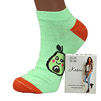 Шкарпетки жіночі короткі демісезонні 23-25 розмір (35-38 взуття) Авокадо салатовий