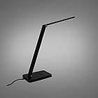 Настільна лампа світлодіодна сенсорна 6 Вт колір каркаса чорний D-967BK, фото 3