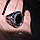 Ажурна каблучка перстень змія з чорним кристалом, безрозмірна, 5543, фото 7