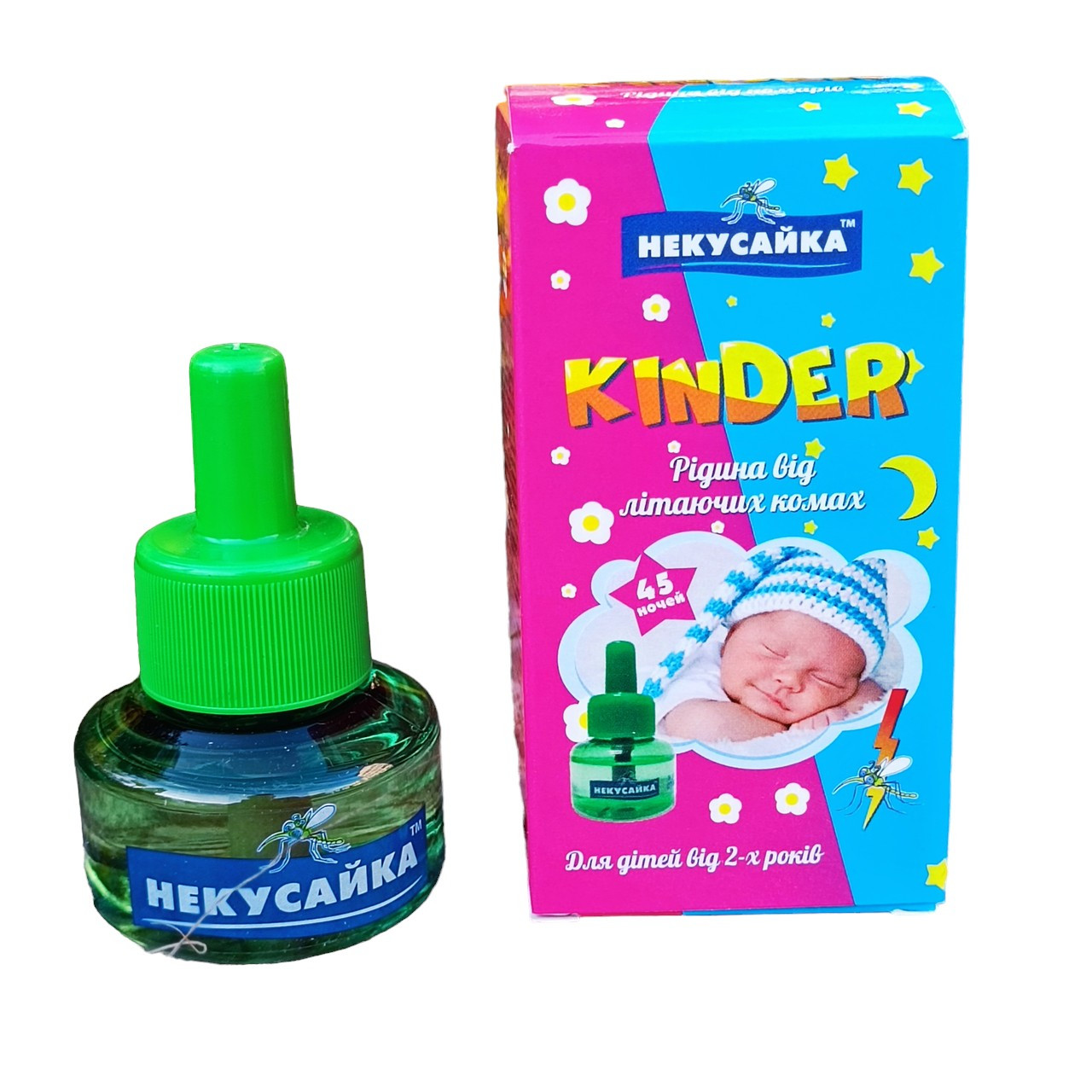 Рідина від комарів Некусайка Kinder 45 ночей від 2-х років, фото 1