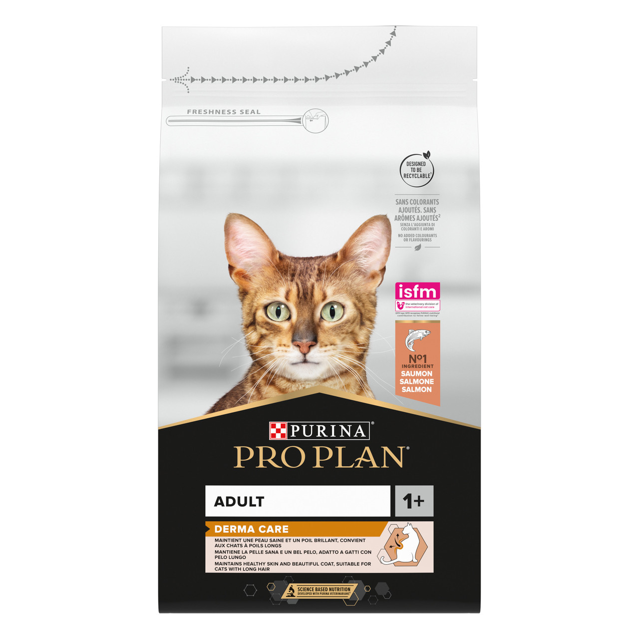 Сухий корм PRO PLAN Adult 1+ Derma Care для дорослих котів для підтримки здоров'я шкіри та краси шерсті з лососем 1.5 кг