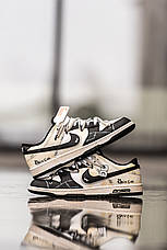 Чоловічі кросівки Nike Dunk Low Robinson Black White Beige ALL14558, фото 5