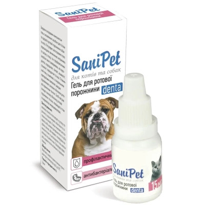 Краплі для тварин ProVET SaniPet догляд за порожниною рота для котів і собак 15 мл (4820150200626)