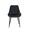 Чорний стілець Інтарсіо HUGO з металевими ніжками та оксамитовою оббивкою, фото 10