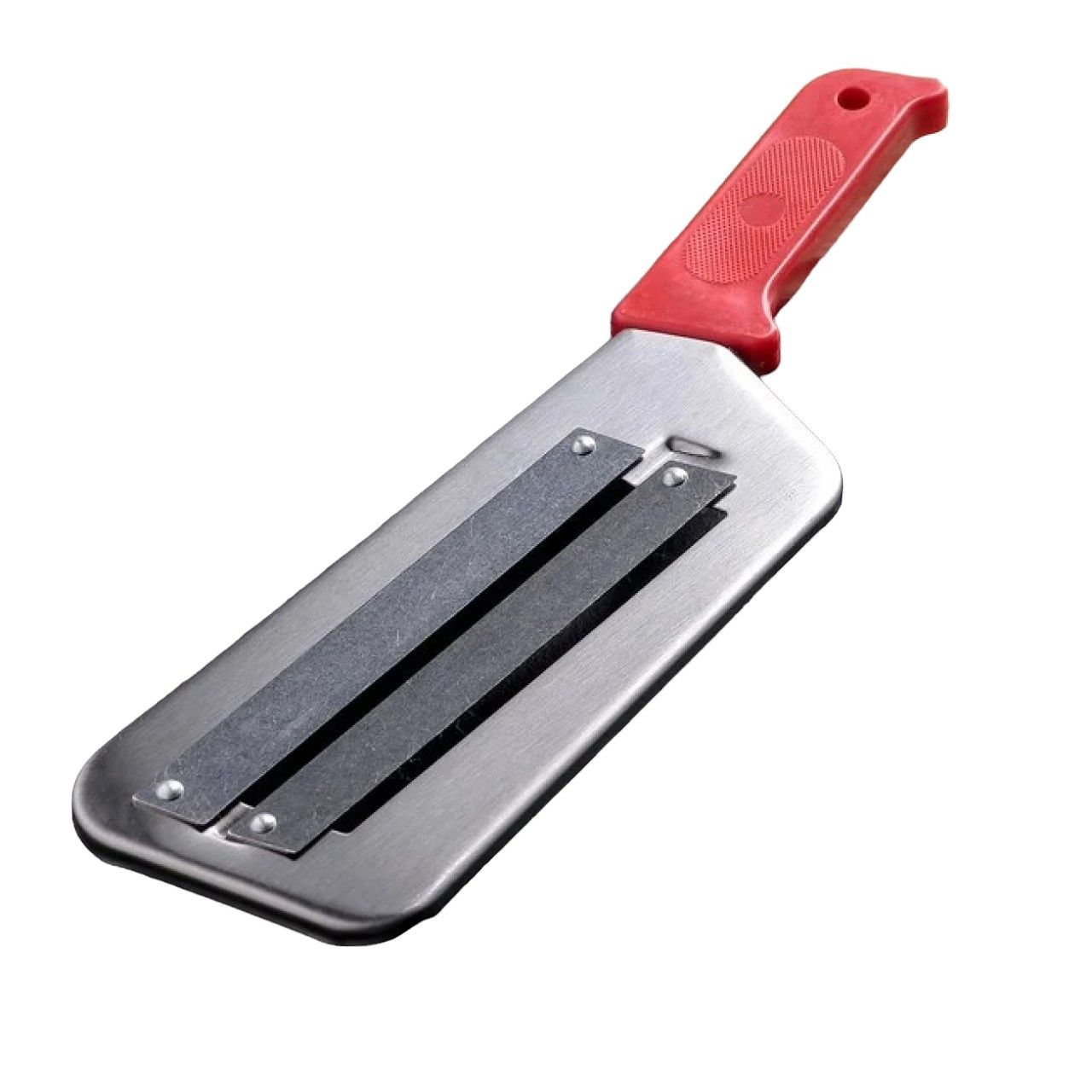 Шатківниця для капусти металева 8,5х29 см червона ручка, фото 1