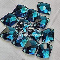 Стрази пришивні Космік 13*17мм. Blue Zircon DeLux