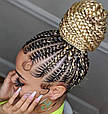 Канекалон Easy Braid однотонний блонд Довжина 65 см Вага 90 грам Низькотемпературний матеріал 100-150°С 613#-2EZ, фото 7