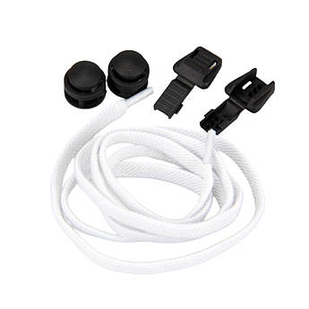 Еластичні ледачі шнурки KIWI 100 см білі