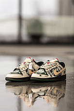 Чоловічі кросівки Nike Dunk Low x Stussy BMW M3 Beige Green Black ALL14559, фото 4