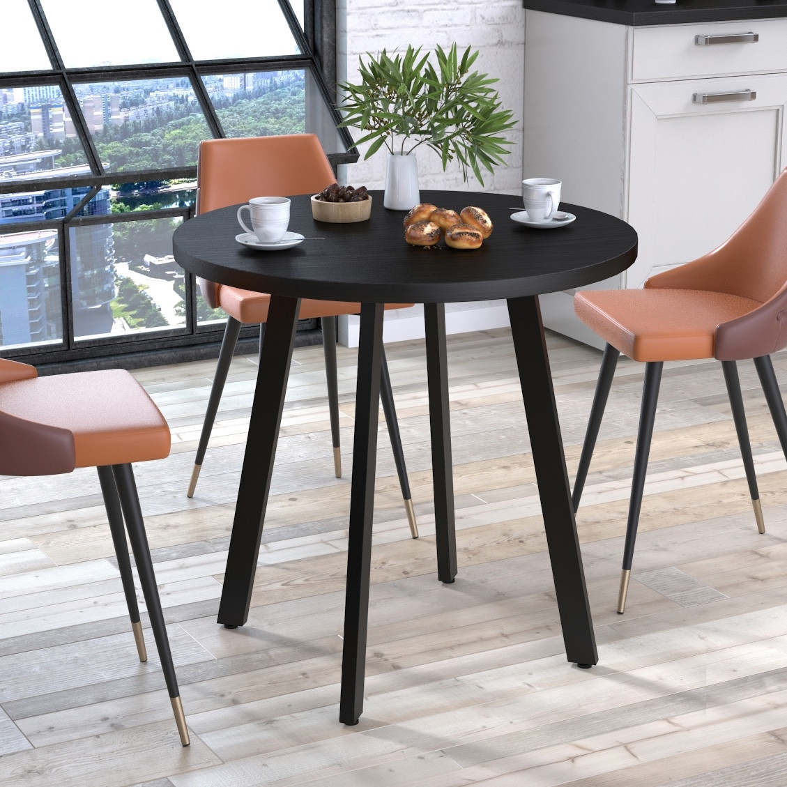 Круглий обідній стіл Лерою TM Loft design