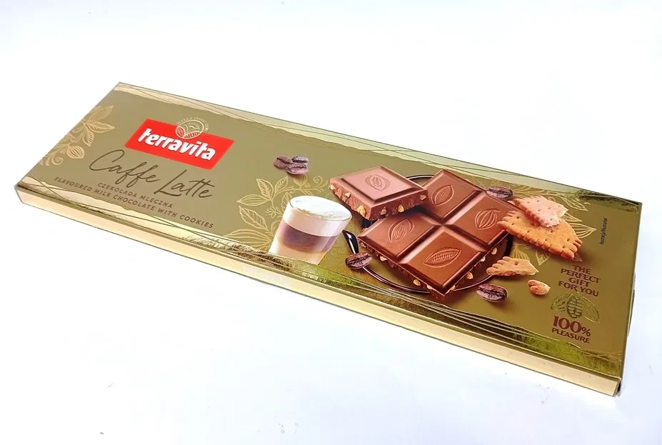 Шоколад молочний із печивом Terravita, 235 г, Польща, фото 1