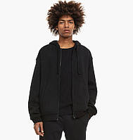 Толстовка H&M Relaxed Fit Zip-Through Hoodie Black 1011890001 M