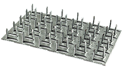Пластина 54х90 мм зубчаста з шипами цвяхова оцинкована