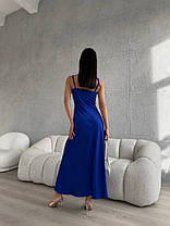 Модна жіноча сатинова сукня комбінація Bogemia на регульованих бретелях Smdi7927, фото 2