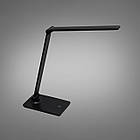 Настільна лампа світлодіодна сенсорна 8 Вт колір каркаса чорний D-195A BK charge, фото 4