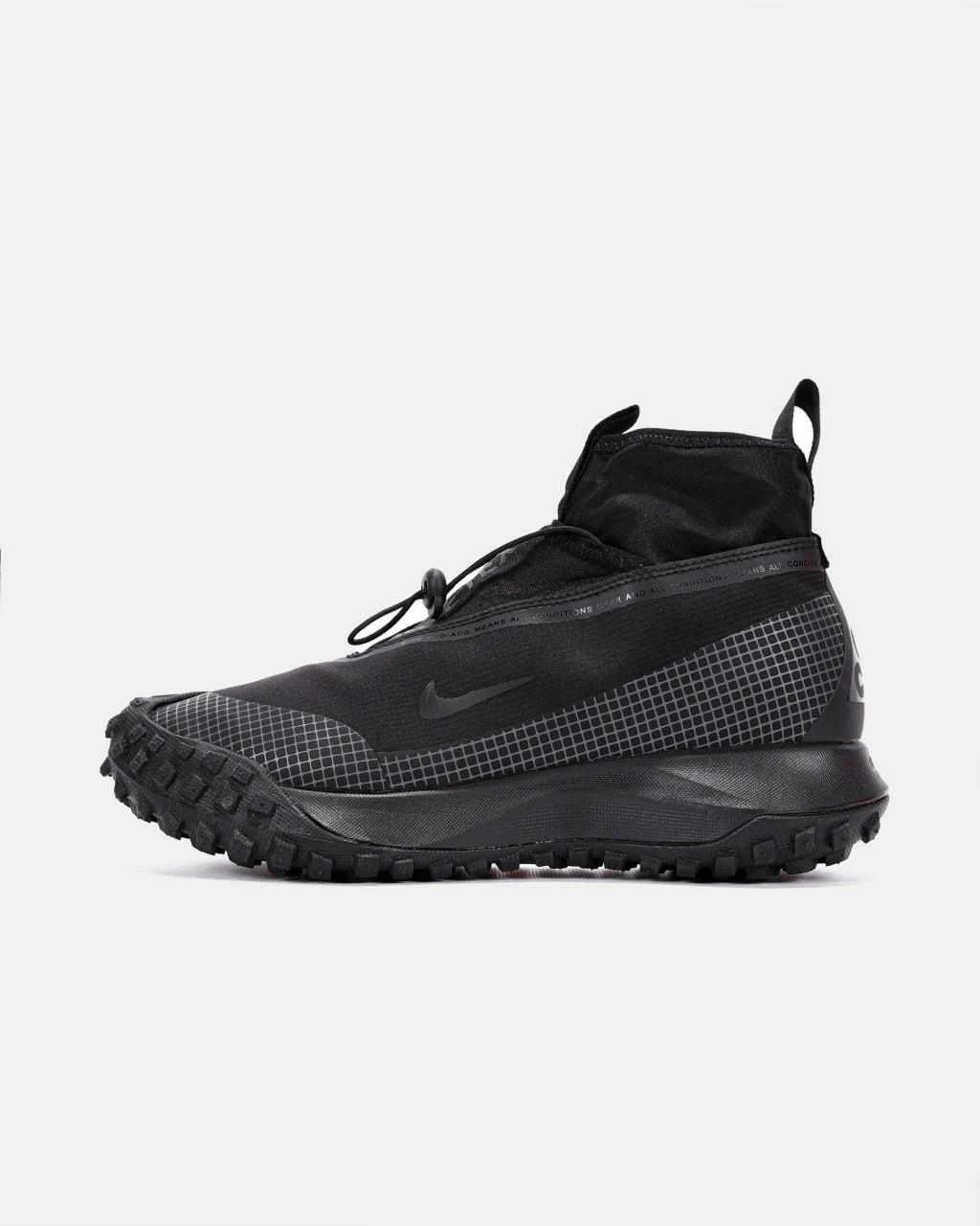 Зимові Чоловічі Кросівки Nike ACG Mountain Fly Gore-Tex Black / Найк АСГ Маунтін Флай Гор Текс Чорні