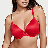 Бюстгальтер из микрофибры с нежными кружевными деталями Lightly Lined Full-Coverage Bra Lipstick Size:38B