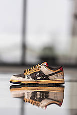 Чоловічі кросівки Nike Dunk Low x Stussy 40th Brown Grey Beige ALL14560, фото 6