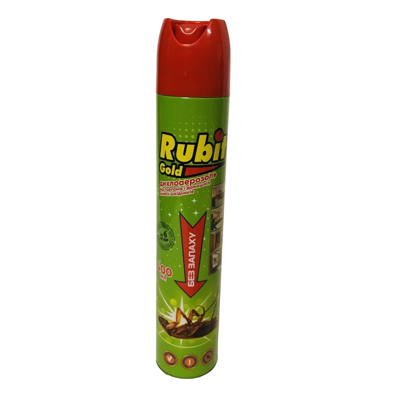 Дихлофос від тарганів Rubit Gold 400 мл без запаху, фото 1