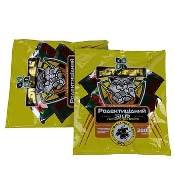 Тестова принада Котофеич для знищення мишовидних гризунів 200 г