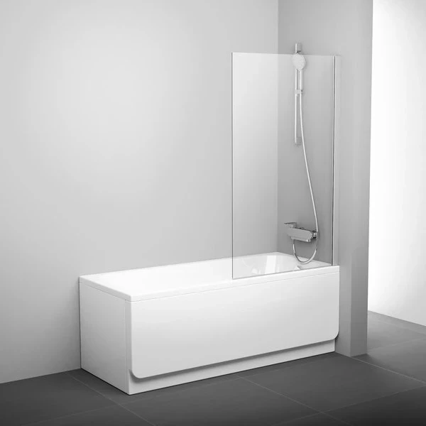 Шторка для ванни нерухома одноелементна PVS1-80 Transparent (79840C00Z1), RAVAK - фото 1 - id-p2072126773
