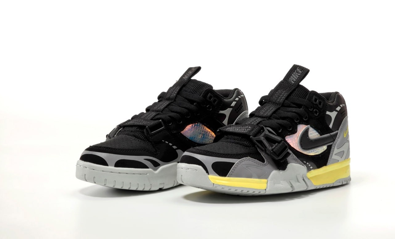 Чоловічі кросівки Nike Air Trainer 1 SP взуття Найк Аїр Трейнер чорні сірим весна осінь