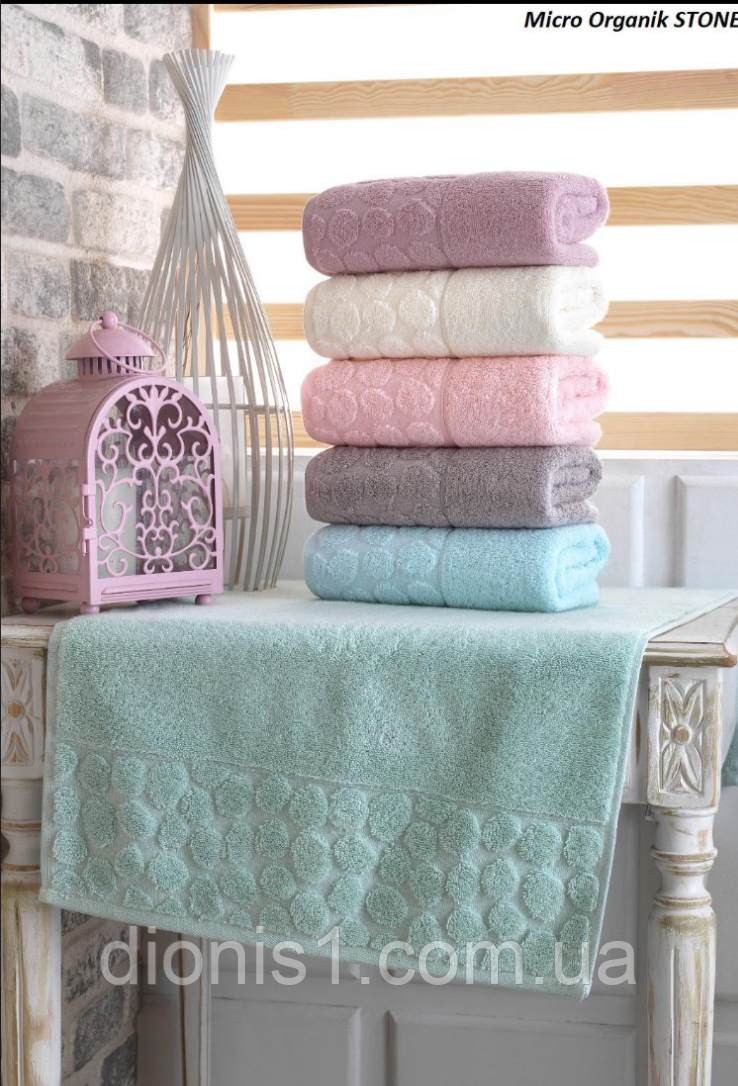 Лазневий рушник махровий дуже щільний Micro Cotton розмір 70х140, 6 шт. в пакованні, Туреччина, фото 1