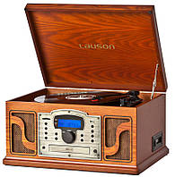 Деревянный Грамофон Проигрыватель Lauson CL123 Радио CD USB Mp3 SD + Пульт EAE