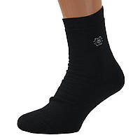 Носки мужские махровые высокие КВМ 27-31 размер (43-46 обувь) зимние черный