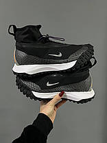 Зимові Чоловічі Кросівки Nike ACG Mountain Fly Gore-Tex Black / Найк АСГ Маунтін Флай Гор Текс Чорні з Білим, фото 2