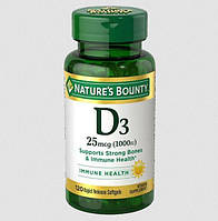 Вітамін D3 Nature's Bounty D3 25 mcg 1000mg 120 таблеток