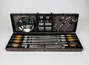 Набір шампурів у кейсі "Вуд на 34 предметів"