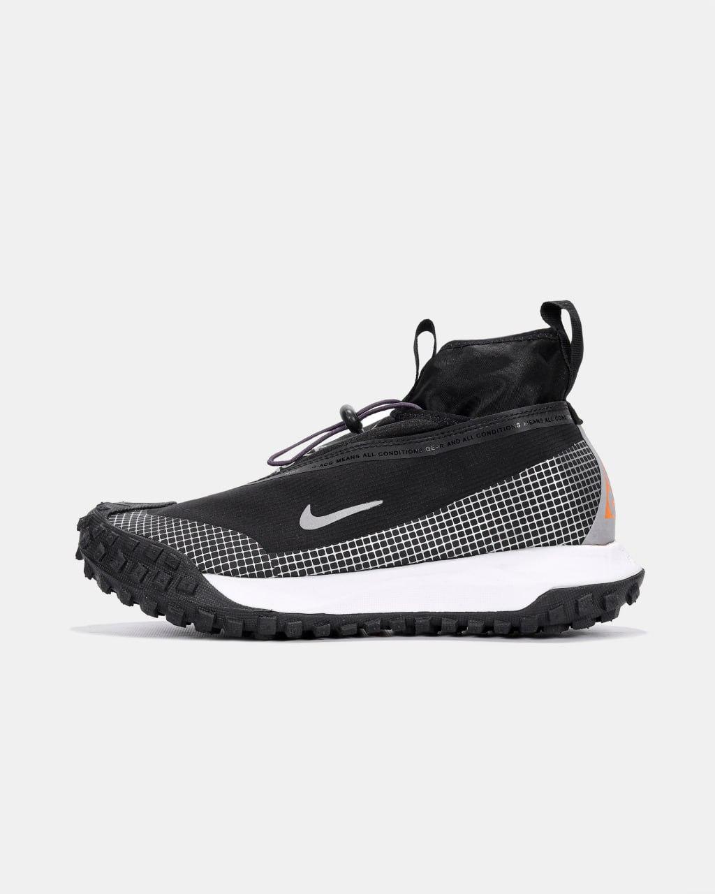 Зимові Чоловічі Кросівки Nike ACG Mountain Fly Gore-Tex Black / Найк АСГ Маунтін Флай Гор Текс Чорні з Білим