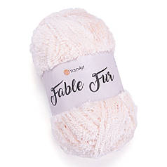Пряжа YarnArt Fable Fur, імітація меха, колір 976, пудра