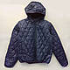 Дитяча дута куртка, стьобана, утеплена, синя, SmileTime Rhombus, фото 2