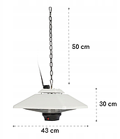 Инфракрасный обогреватель Blumenfeldt Heat Square 2000 Вт 60,5 см