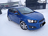 Дефлектори вікон Chevrolet Aveo Hatchback T300 2011-2021 (Autoclover/Корея), фото 3