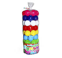 Дитячий набір "Кульки в тубусі" BAMSIC 0262, 62 штуки