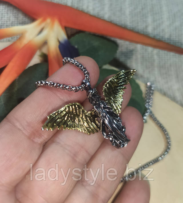 подвес кулон Ангел-Хранитель от студии LadyStyle.Biz серьги кольца купить фианиты подарок украшения юбилей новый год