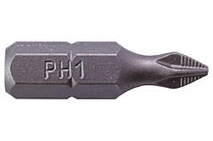 Біта Intertool — PH1 x 25 мм Storm (5 шт.)