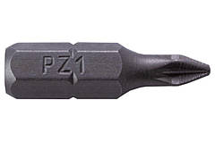 Біта Intertool — PZ1 x 25 мм Storm (5 шт.)